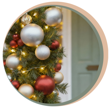 Christmas porch decorations Atlanta